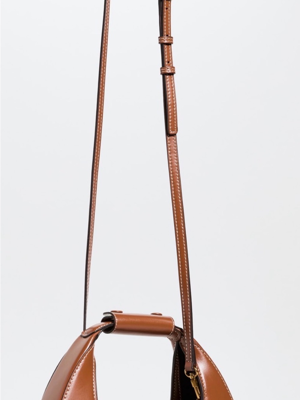 STAUD
Mini Moon Leather Bag in Tan - Picture 2 of 9